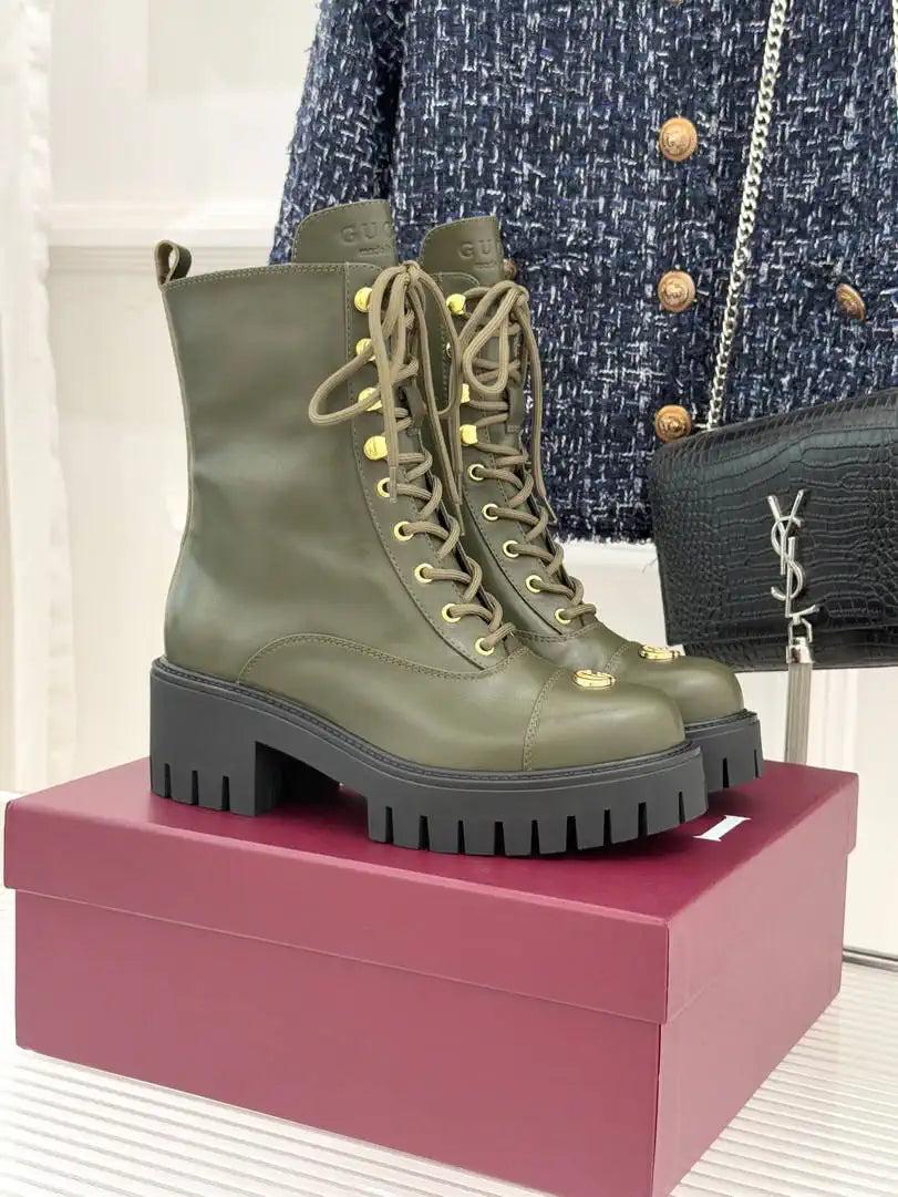 Gucci Women Shoes Martens boots ankle G77351