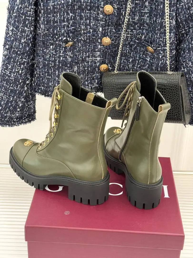 Gucci Women Shoes Martens boots ankle G77351