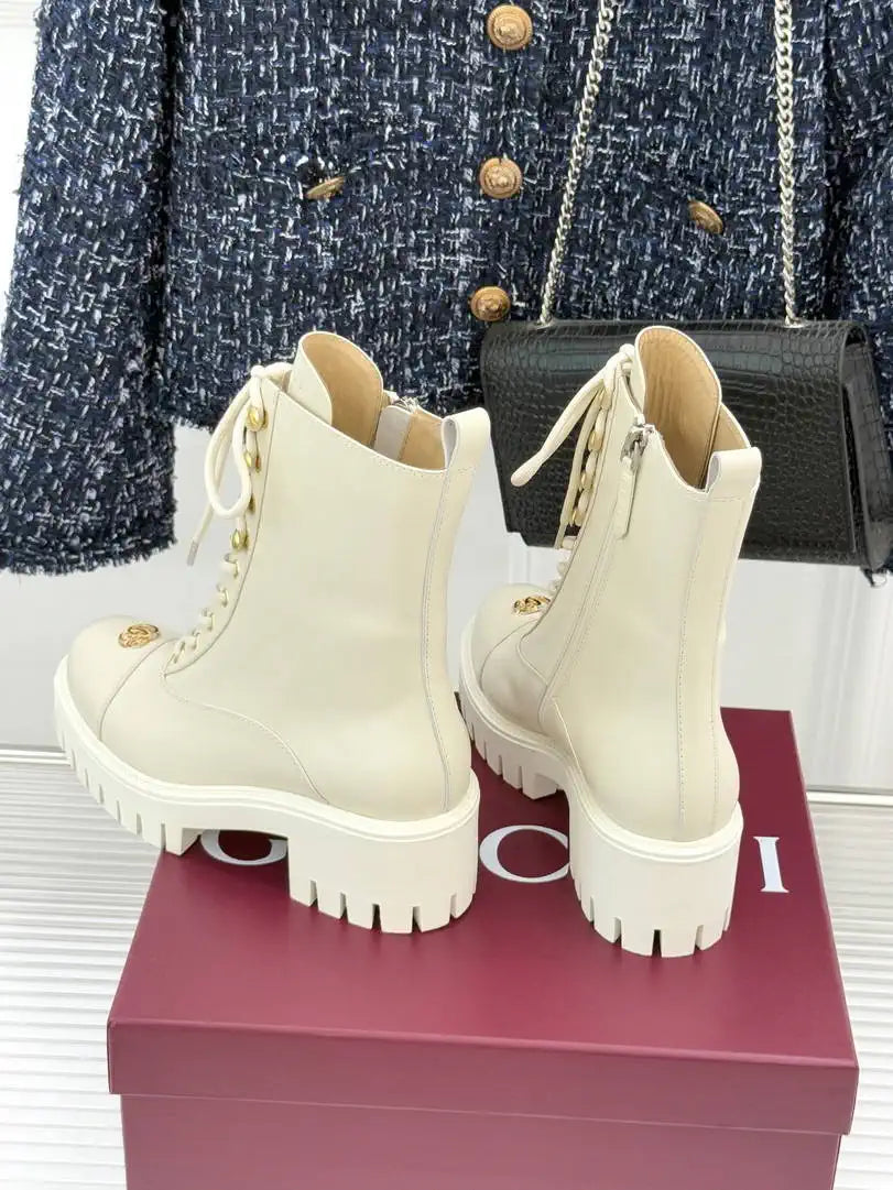 Gucci Women Shoes Martens boots ankle G77352