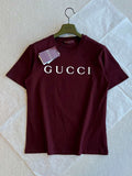 Gucci Women Slogan cotton short-sleeved shirt G85280