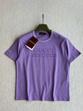 Gucci Women Slogan cotton short-sleeved T-shirt G85286