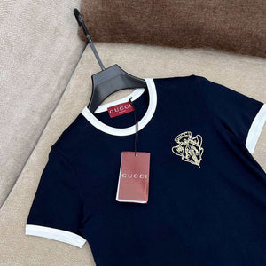 Gucci Women Slogan cotton short-sleeved T-shirt G85287 - S - View 3