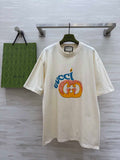 Gucci Women Slogan cotton short-sleeved T-shirt G85289