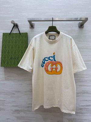 Gucci Women Slogan cotton short-sleeved T-shirt G85289 - S - View 1