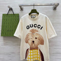 Gucci Women Slogan cotton short-sleeved T-shirt G85290 - S - View 1