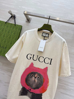 Gucci Women Slogan cotton short-sleeved T-shirt G85291 - S - View 2