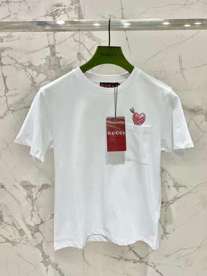 Gucci Women Slogan cotton short-sleeved T-shirt G85292 - S - View 1
