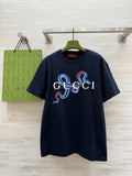 Gucci Women Slogan cotton short-sleeved T-shirt G85295