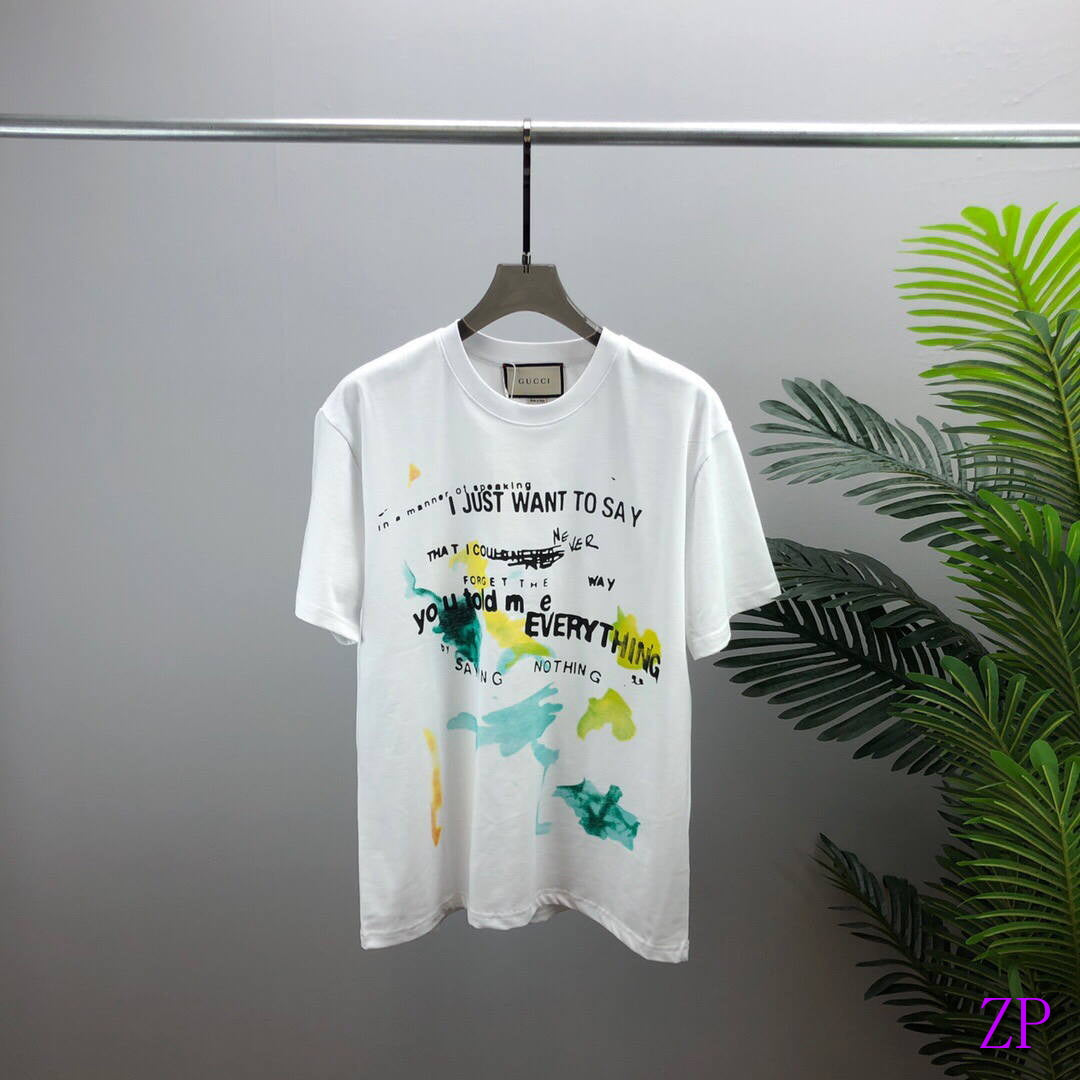 Gucci Women T-shirts Wholesale Short Sleeve Clothing G60860