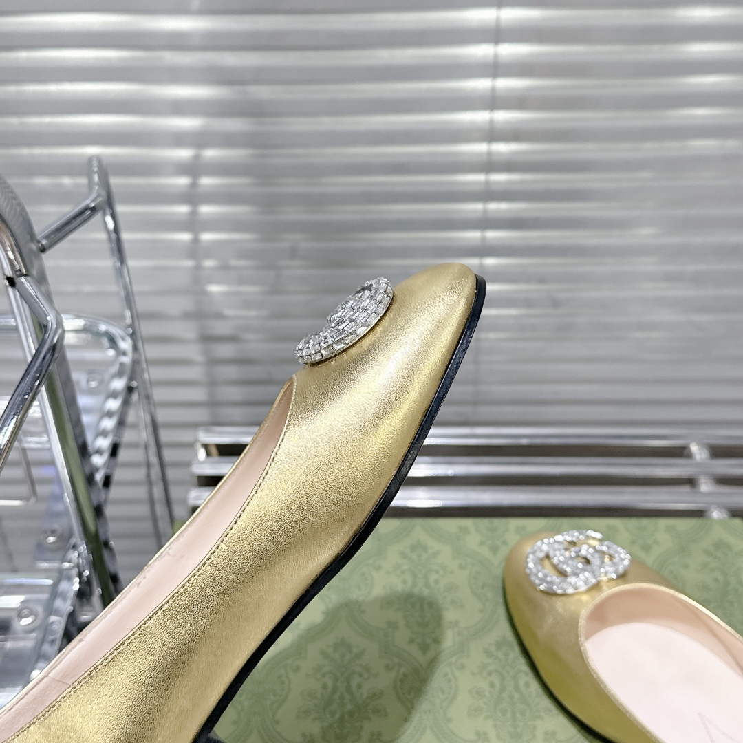 Gucci Women's Ballet Flat With Fashion Shoes G53204 - Euro 35=US 4 - View 6
