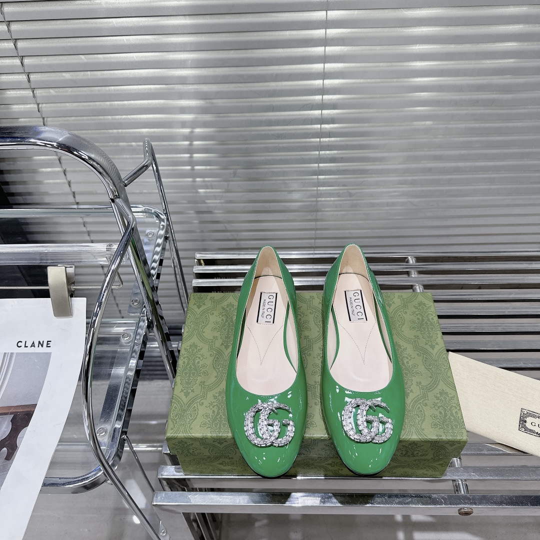 Gucci Women's Ballet Flat With Fashion Shoes G53205 - Euro 35=US 4 - View 1