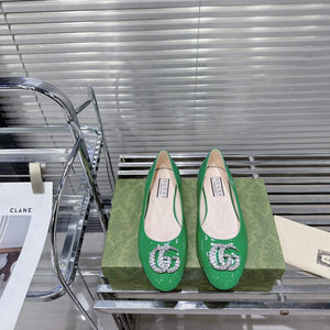 Gucci Women's Ballet Flat With Fashion Shoes G53205 - Euro 35=US 4 - View 1