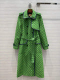 Gucci Women's Clothing GG nylon jacket Green 88005