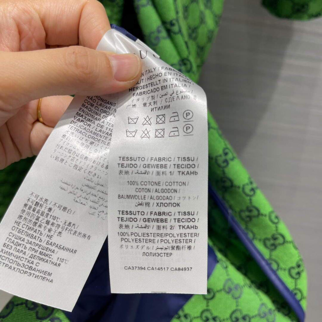 Gucci Women's Clothing GG nylon jacket Green 88005