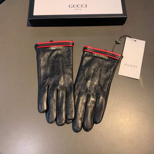 Gucci Women's Gloves GG Leather Gloves 477966 - Default Title - View 5