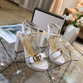 Gucci Women's Leather platform espadrille GG Sandals G19001 - Euro 35=US 4 - View 1
