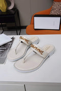 Gucci Women's Leather thong Sandal Designer Slippers G18755