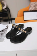 Gucci Women's Leather thong Sandal Designer Slippers G18757