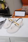 Gucci Women's Leather thong Sandal Designer Slippers G18758