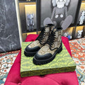 Gucci Women's Men's Fashion Shoes Lace-up Boots G77340 - US 4=Euro 35 - View 1