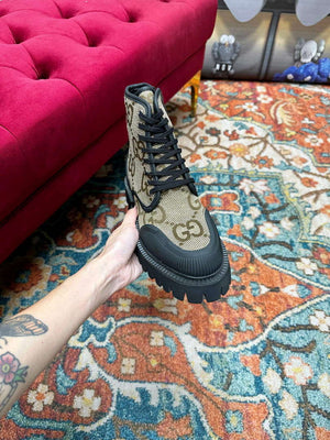 Gucci Women's Men's Fashion Shoes Lace-up Boots G77340 - US 4=Euro 35 - View 2