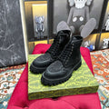 Gucci Women's Men's Fashion Shoes Lace-up Boots G77341 - US 4=Euro 35 - View 1