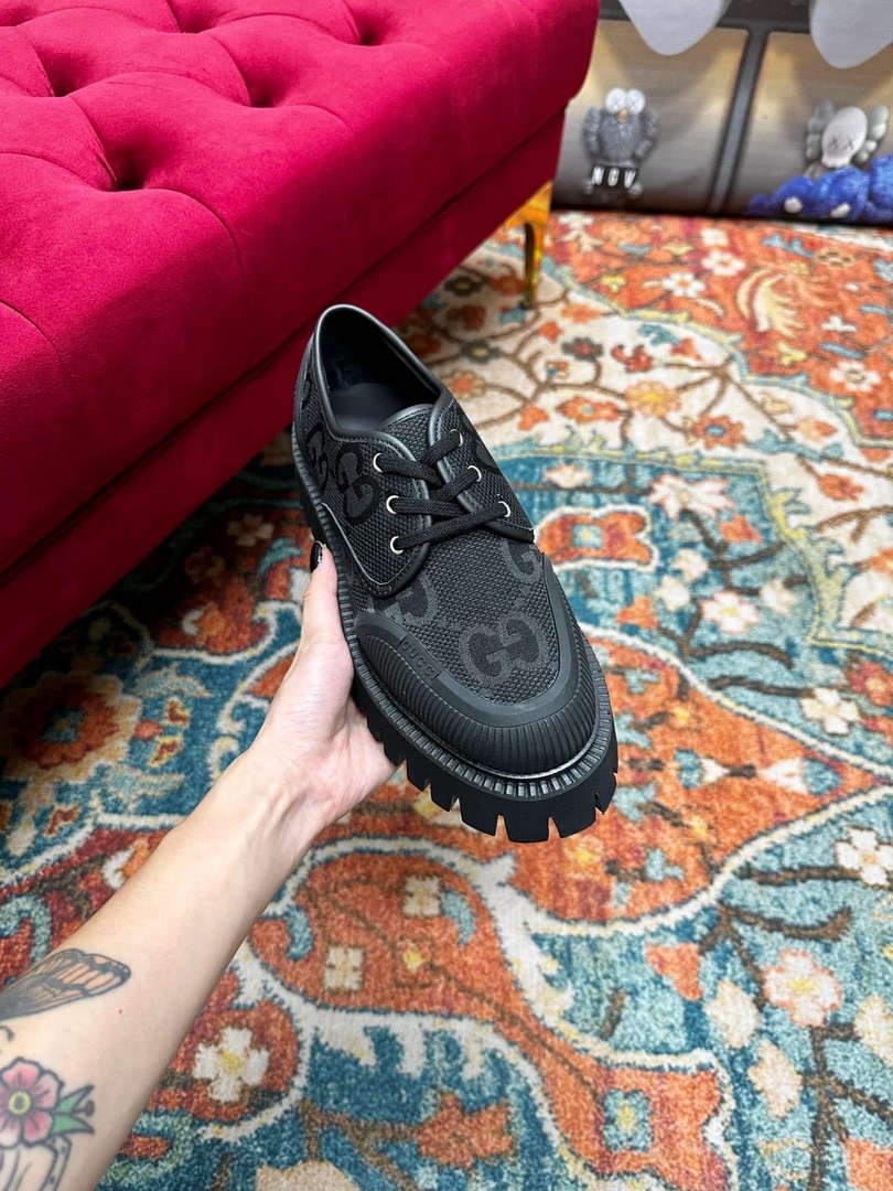 Gucci Women's Men's Fashion Shoes Lace-up Boots G77347 - US 4=Euro 35 - View 2
