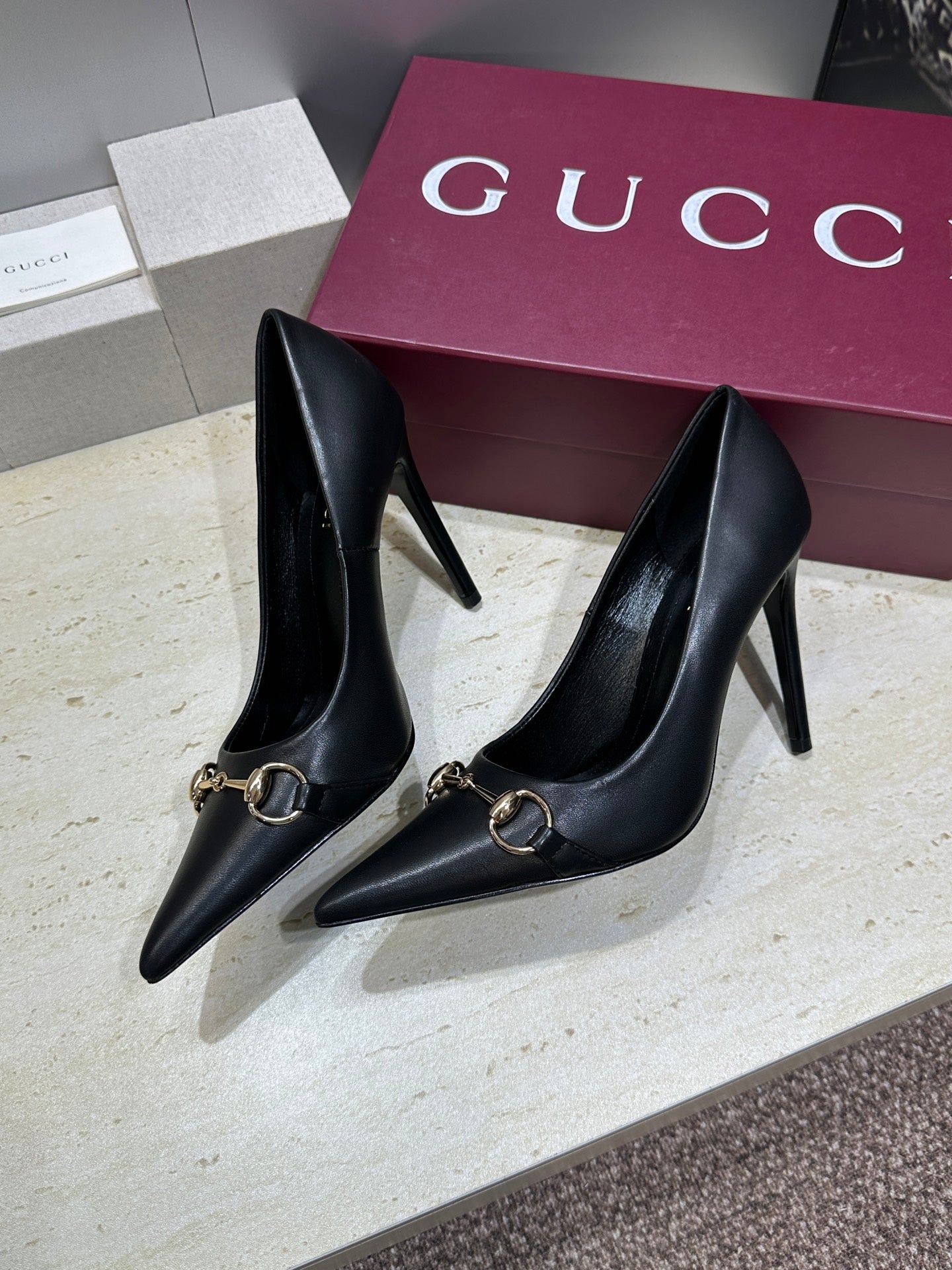 Gucci Women's Pointed-toe High Heels Shoes 9.5cm G86230 - Euro 35=US 4 - View 4