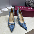 Gucci Women's Pointed-toe High Heels Shoes 9.5cm G86233 - Euro 35=US 4 - View 1