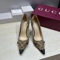 Gucci Women's Pointed-toe High Heels Shoes 9.5cm G86234 - Euro 35=US 4 - View 1