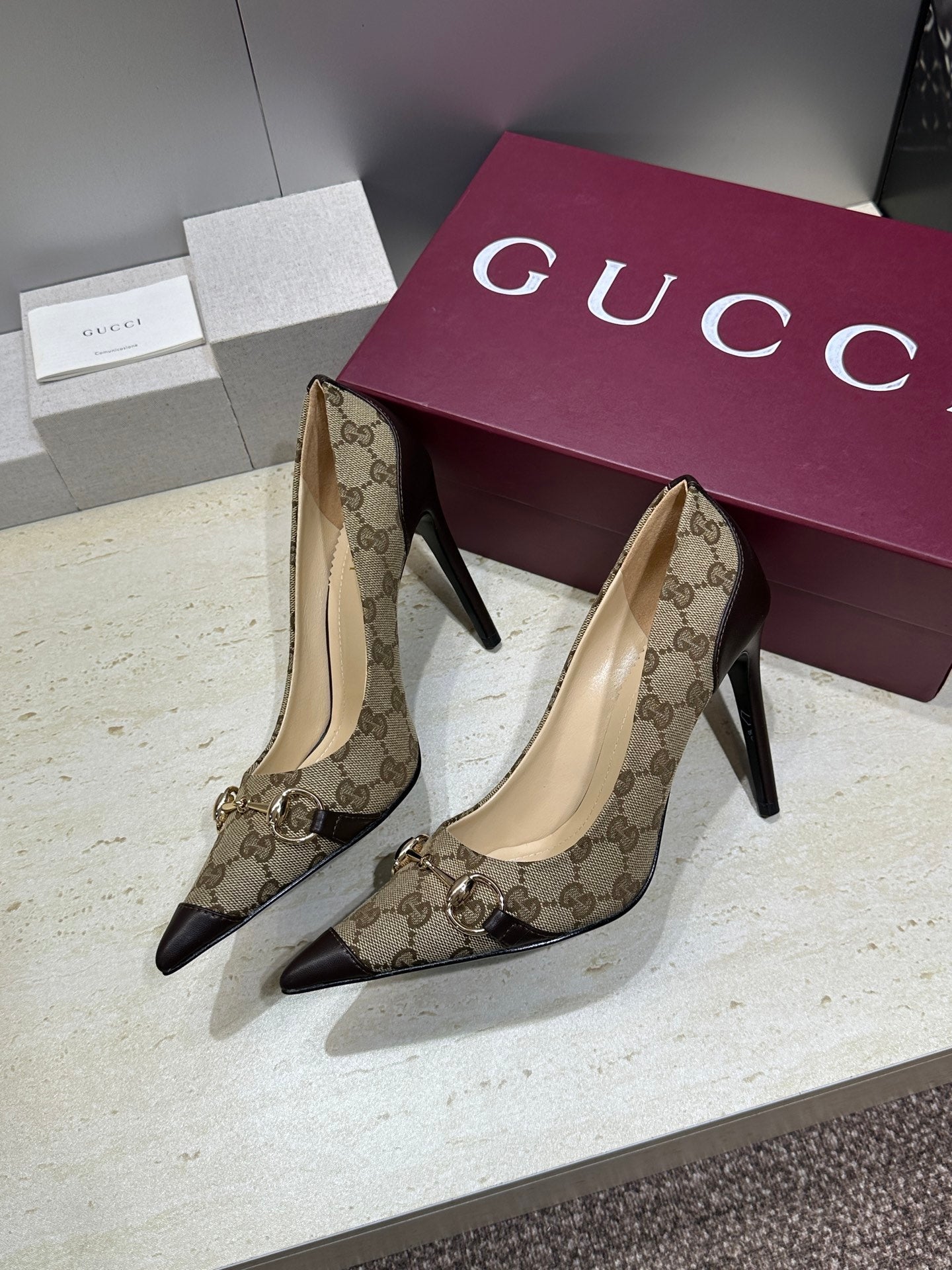 Gucci Women's Pointed-toe High Heels Shoes 9.5cm G86234 - Euro 35=US 4 - View 4