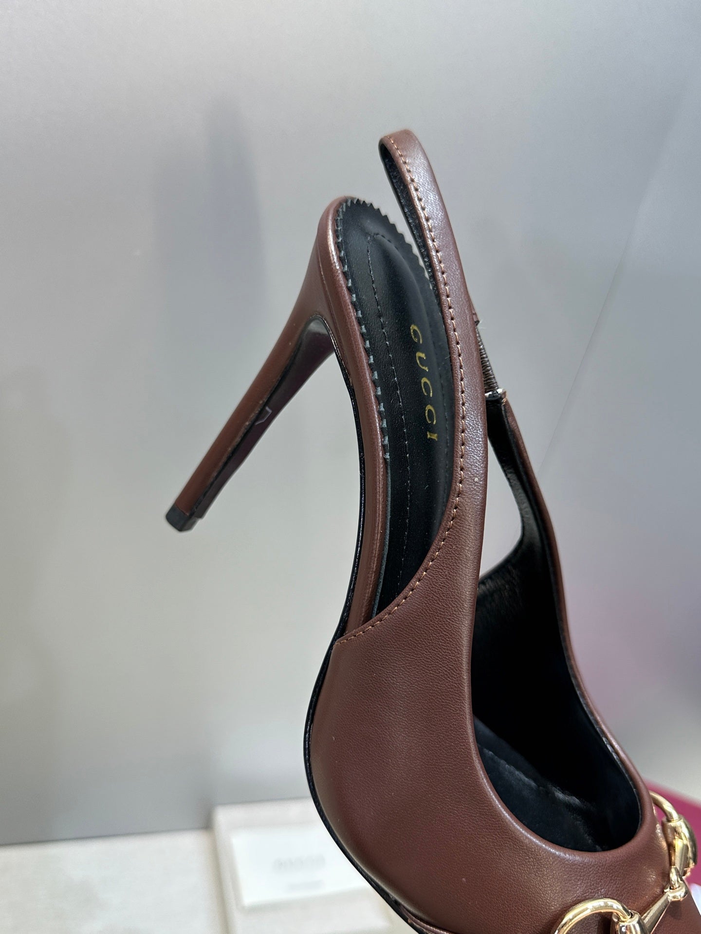 Gucci Women's Pointed-toe Slingback High Heels Shoes 9.5cm G86236 - Euro 35=US 4 - View 8