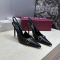 Gucci Women's Pointed-toe Slingback High Heels Shoes 9.5cm G86241 - Euro 35=US 4 - View 1