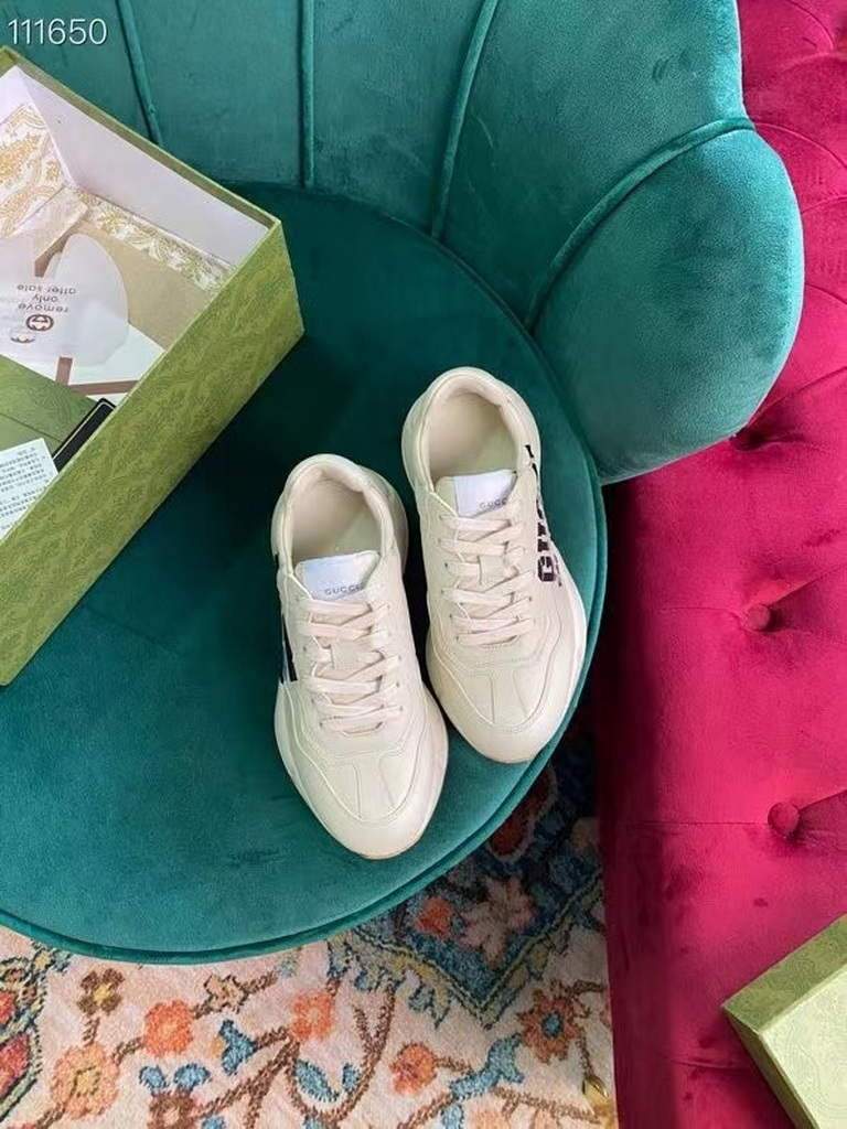 Gucci Women's Rhyton sneaker with '25' 663340 White