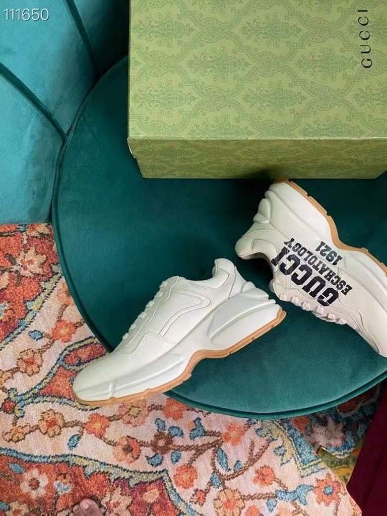 Gucci Women's Rhyton sneaker with '25' 663340 White