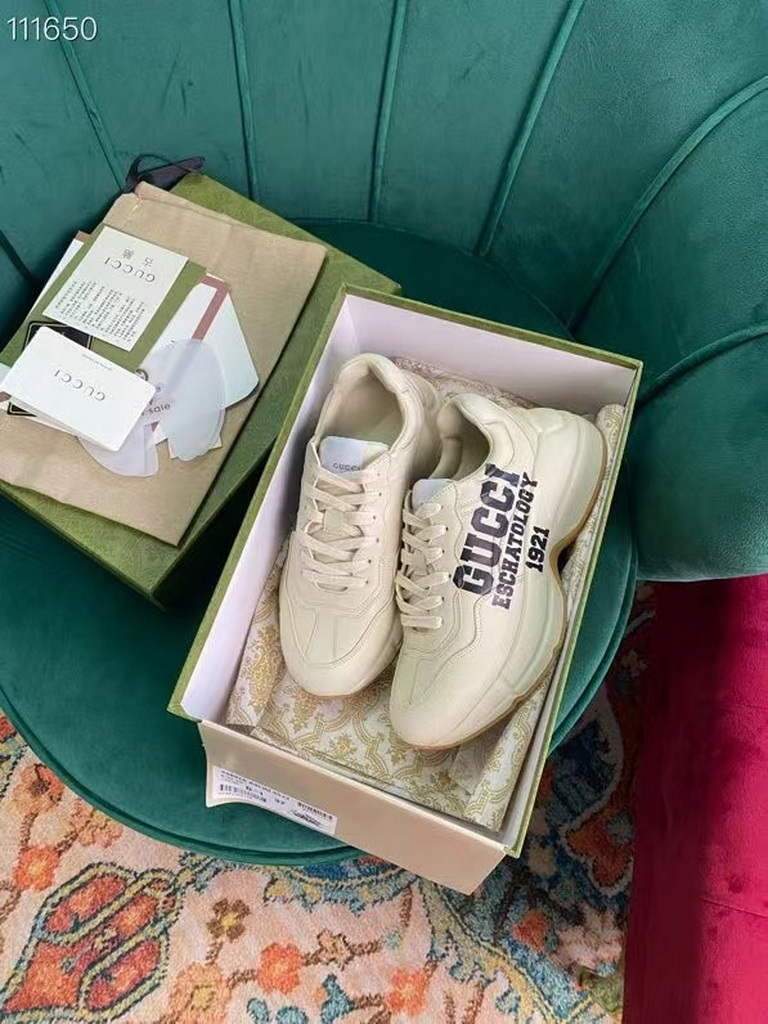 Gucci Women's Rhyton sneaker with '25' 663340 White