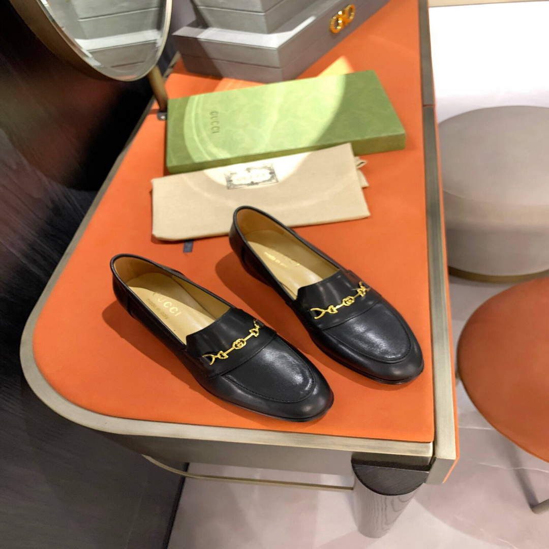 Gucci Women's Shoes Gucci Designer Loafers Heel 30mm G81246