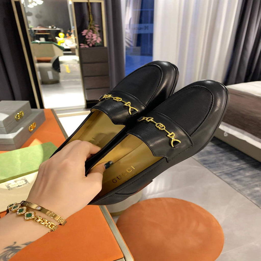 Gucci Women's Shoes Gucci Designer Loafers Heel 30mm G81246