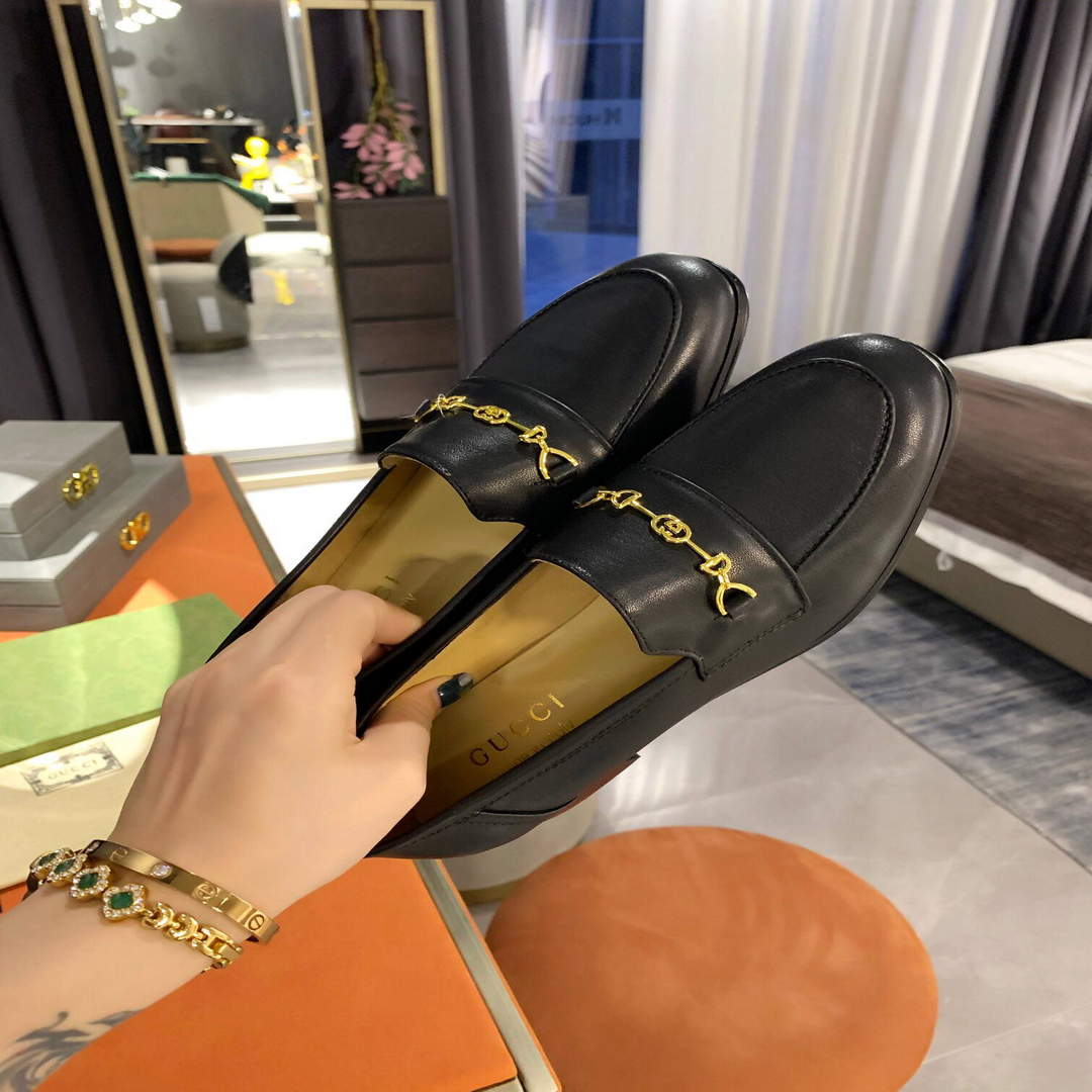 Gucci Women's Shoes Gucci Designer Loafers Heel 30mm G81246