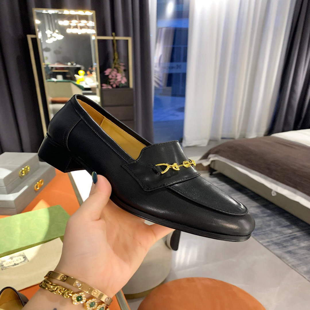 Gucci Women's Shoes Gucci Designer Loafers Heel 30mm G81246