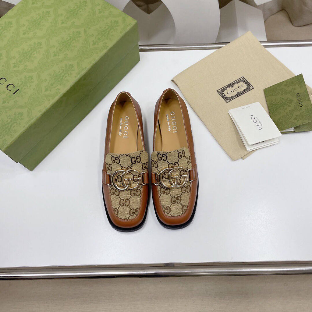 Gucci Women's Shoes Gucci Designer Loafers Heel 30mm G81248