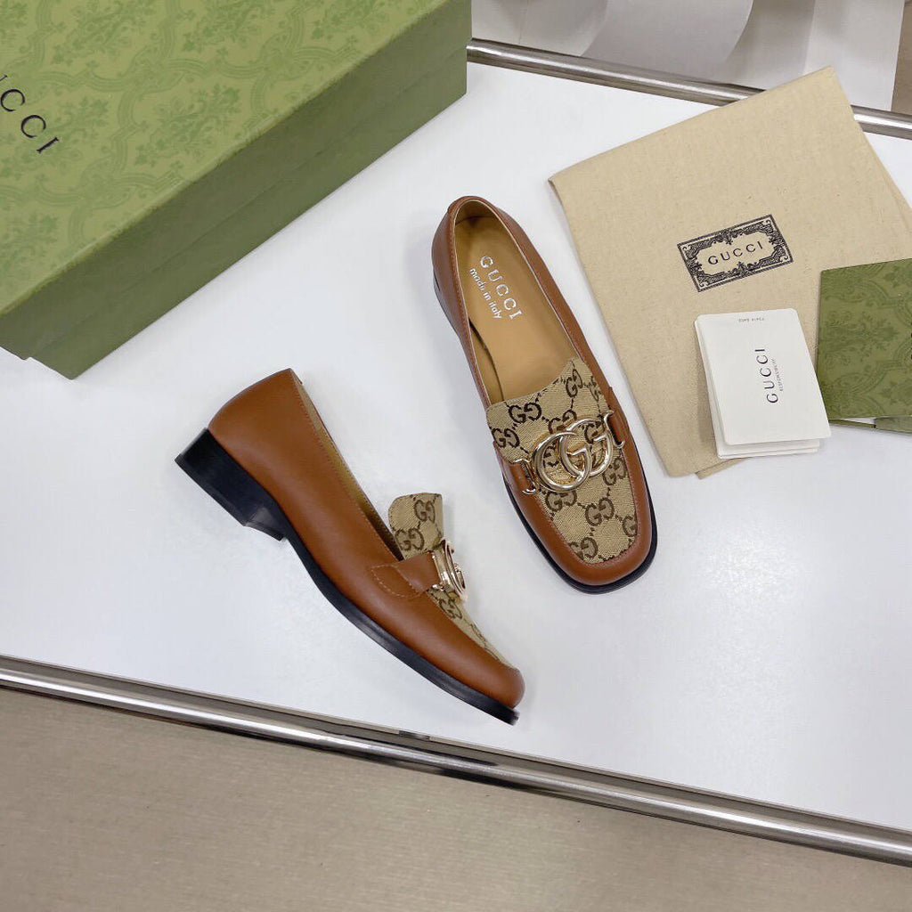 Gucci Women's Shoes Gucci Designer Loafers Heel 30mm G81248