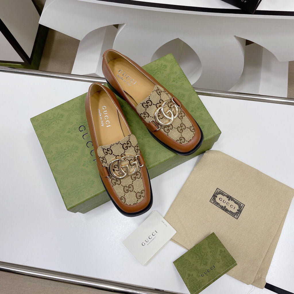Gucci Women's Shoes Gucci Designer Loafers Heel 30mm G81248