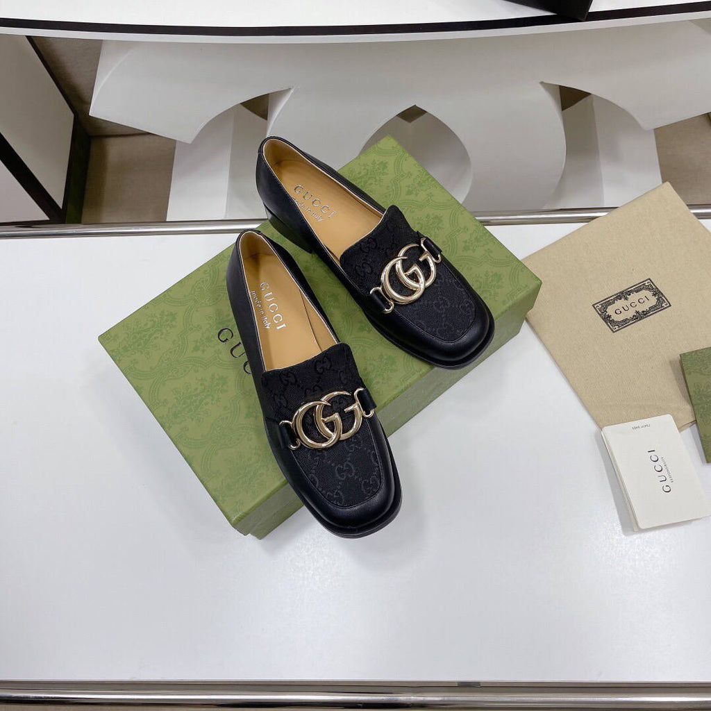 Gucci Women's Shoes Gucci Designer Loafers Heel 30mm G81249