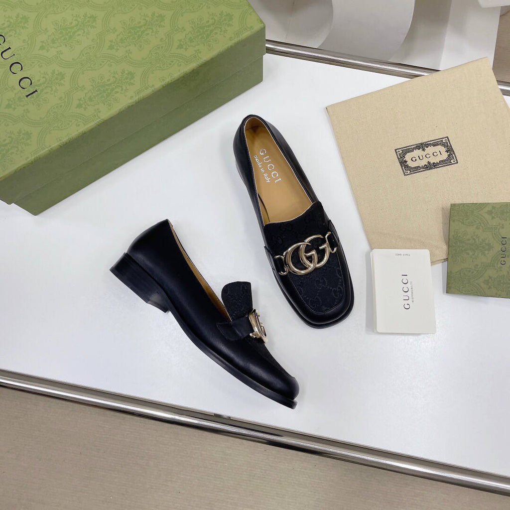 Gucci Women's Shoes Gucci Designer Loafers Heel 30mm G81249