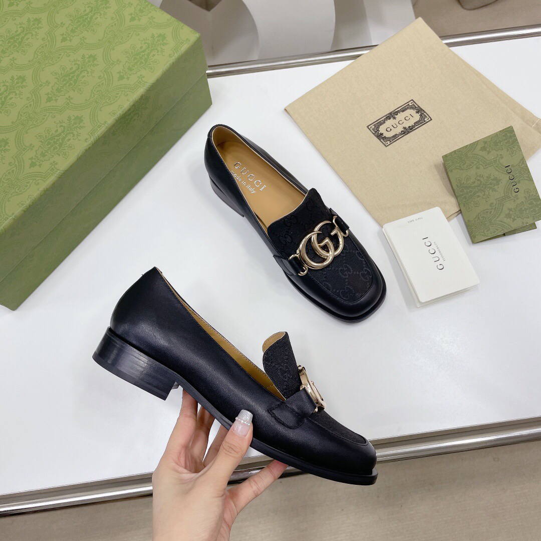 Gucci Women's Shoes Gucci Designer Loafers Heel 30mm G81249