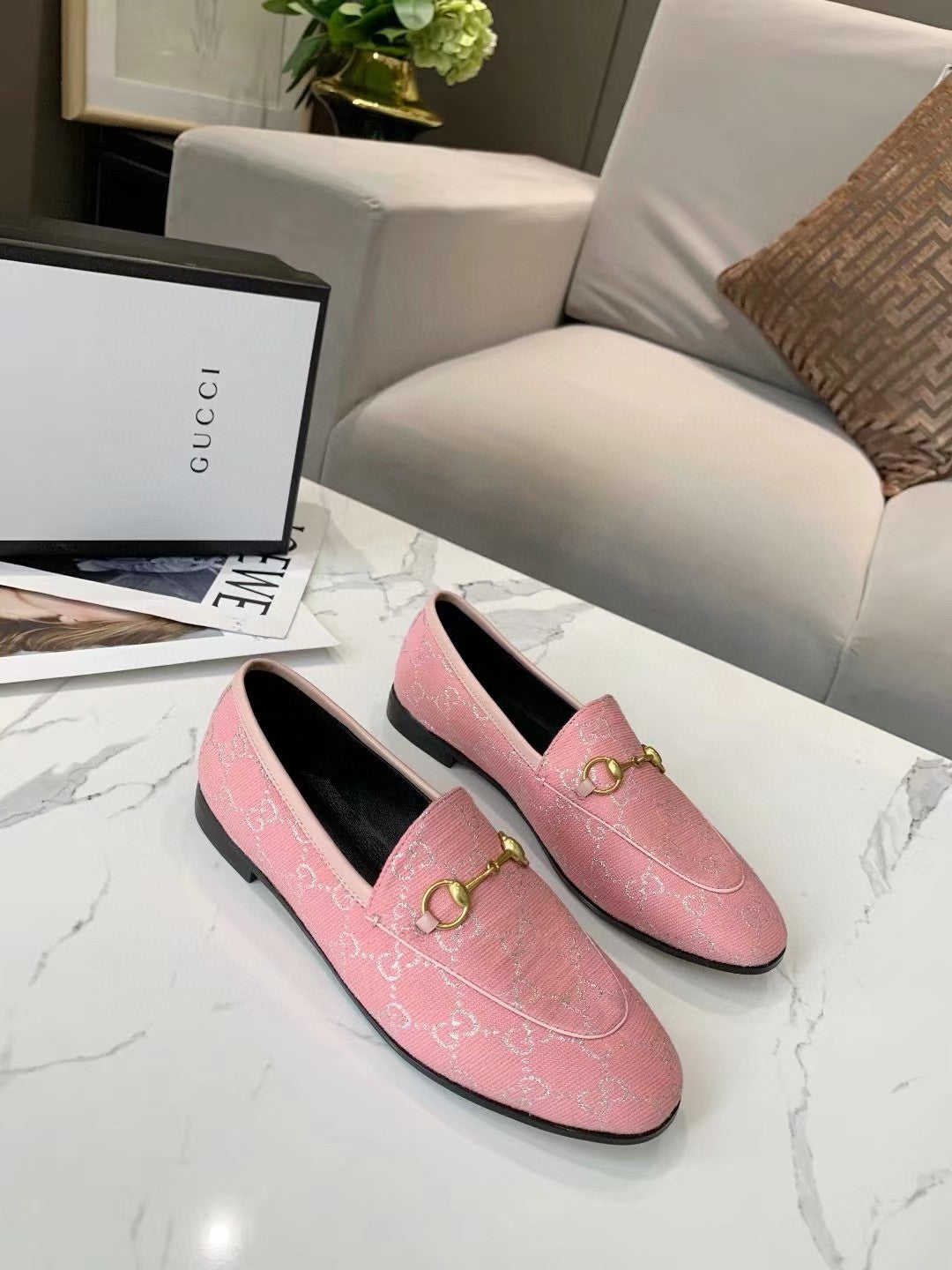Gucci Women's Shoes Gucci Designer Loafers G81250