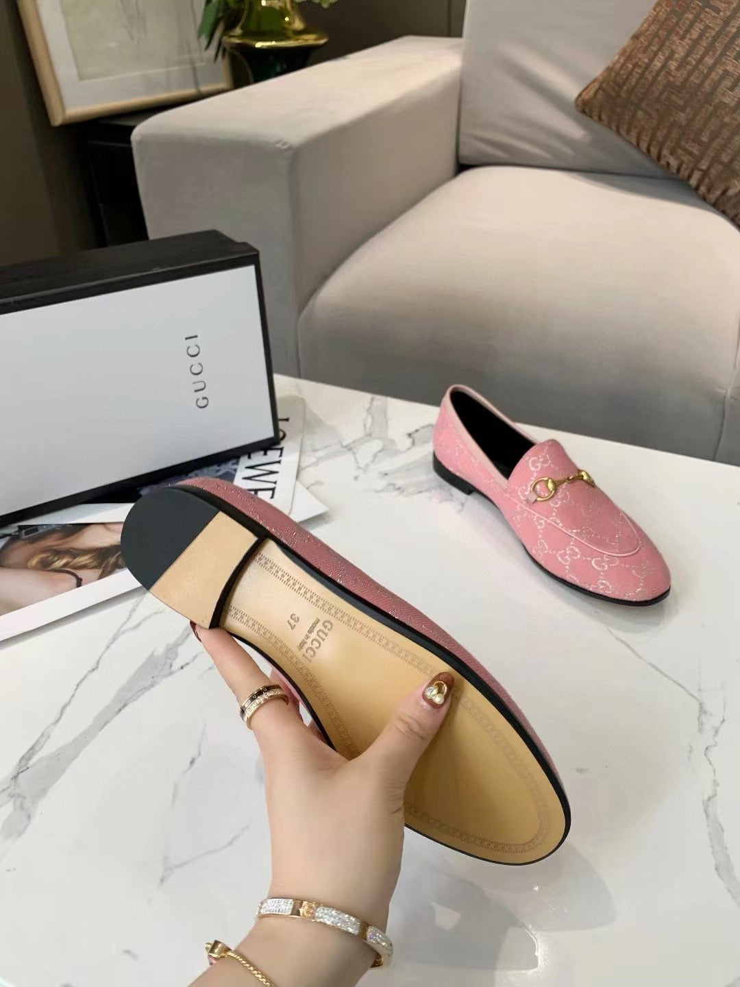 Gucci Women's Shoes Gucci Designer Loafers G81250