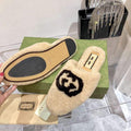 Gucci 646225 Women's slide sandal with Interlocking G G80325