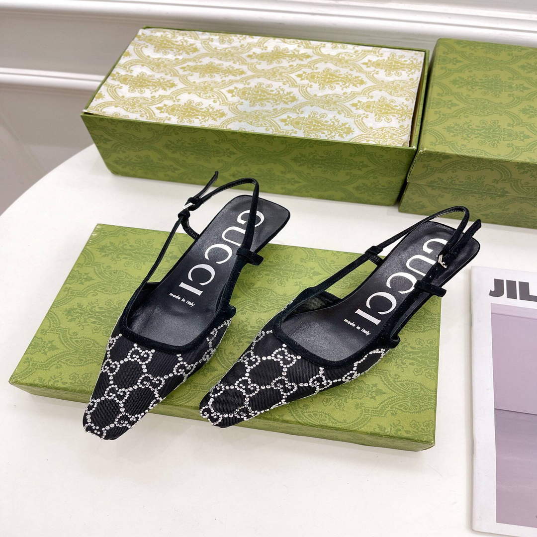 Gucci Women's Slippers Designer Gucci Sandals Flats Shoes G812502